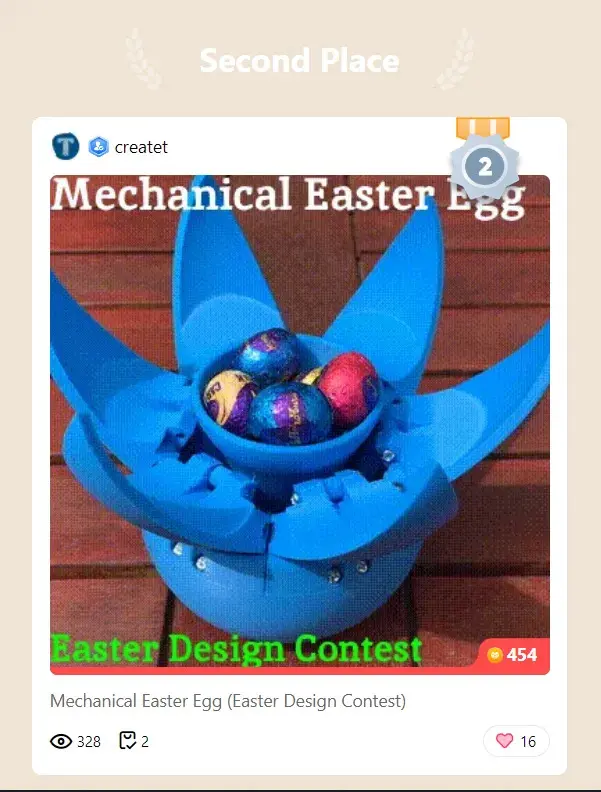 Mechanical Easter Egg (Easter Design Contest)
