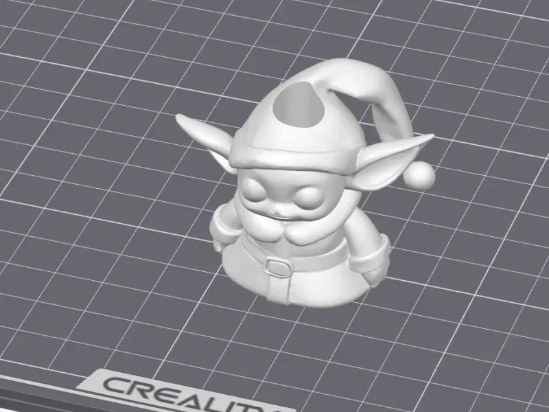 Christmas Baby Yoda Straw Topper