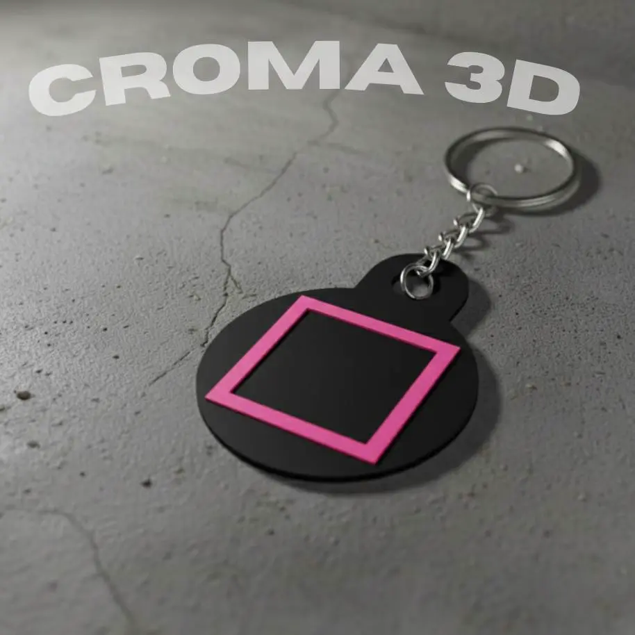 Square button keychain - Playstation