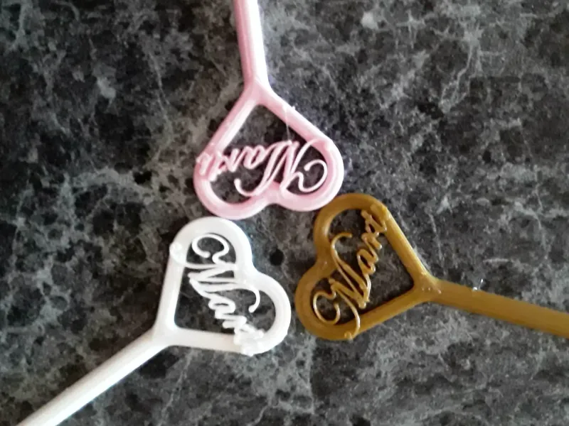 Stirrer de Tragos en Forma de Corazón