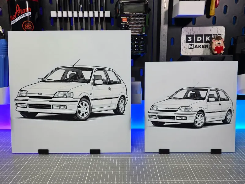 Ford Fiesta XR2i 1990 - Hueforge - 3 Farben