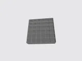 set box with compartments, thk 1,5mm, in size 30x30mm-6