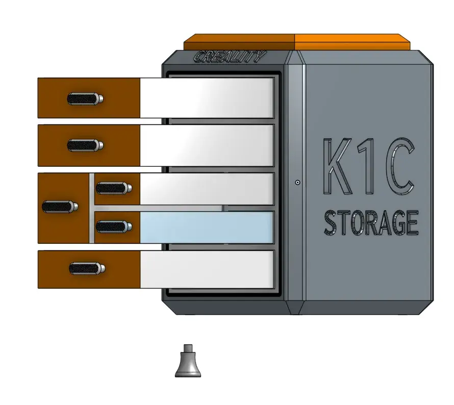 K1C Storage - 6 Drawer with Organisers