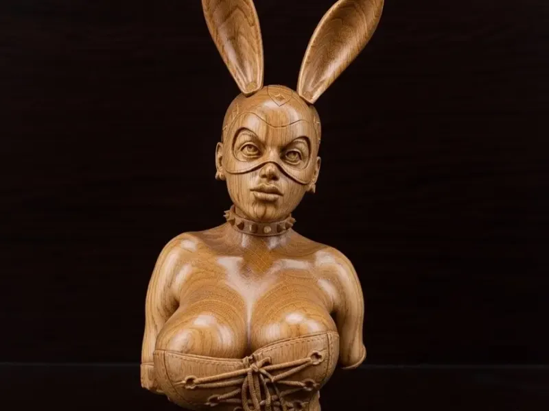 Bdsm bunny girl bust