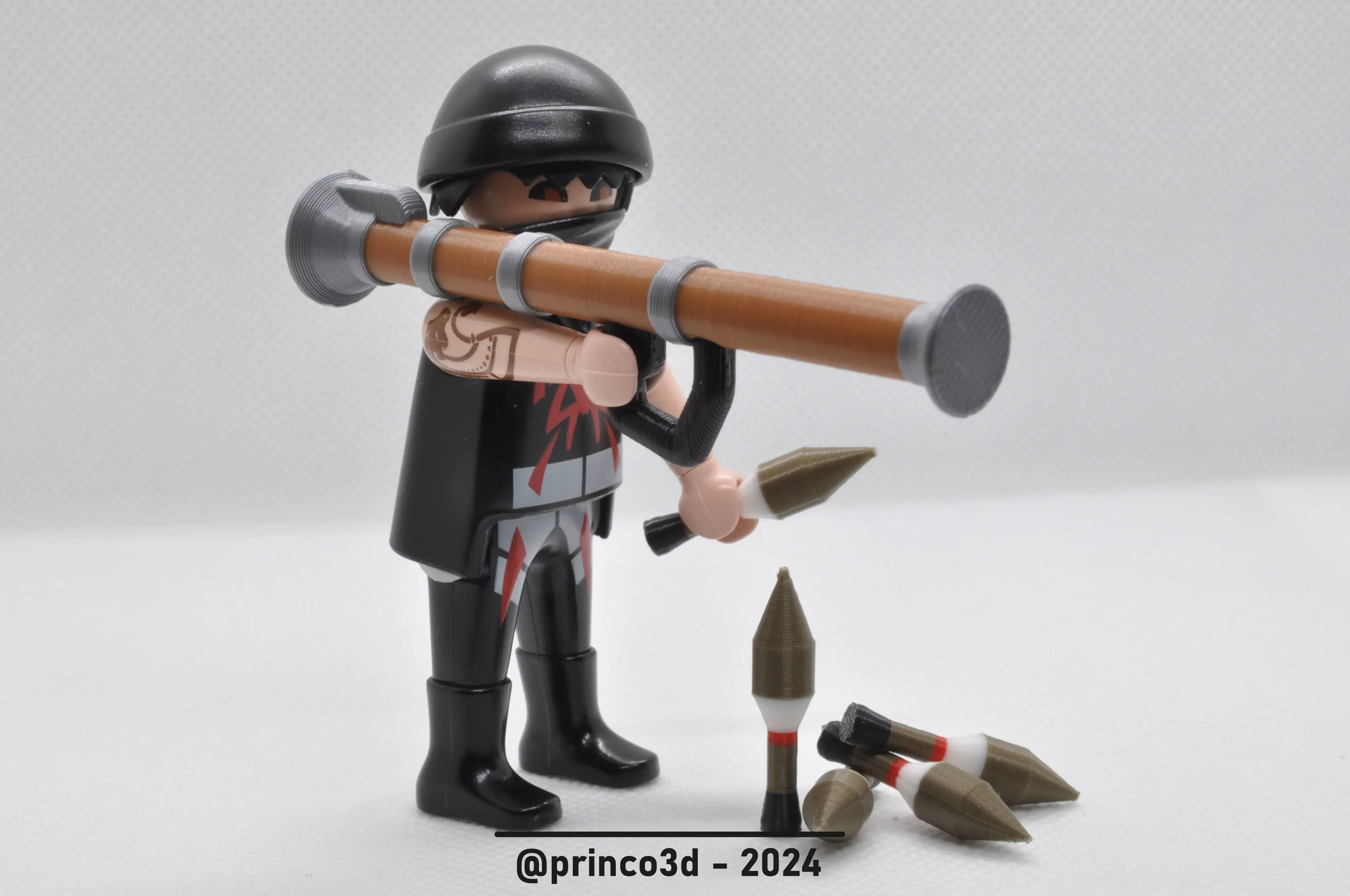 Bazooka and Projectiles - Playmobil Compatible