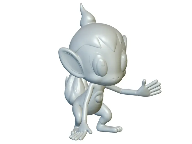 Pokemon Chimchar #390 - 3D Baskıya Hazır!