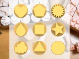 Ceramic Clay Stamp Set – Geometric Shapes (9 Stamps, 20 mm)-0