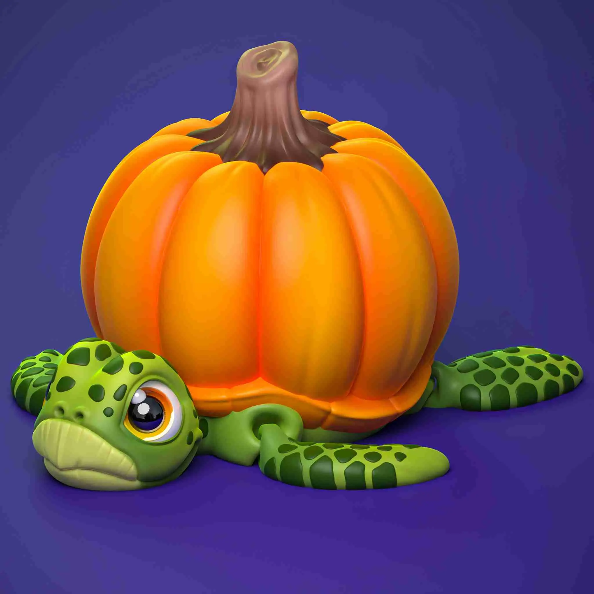 FLEXI PUMPKINTURTLE (PRINT IN PLACE)