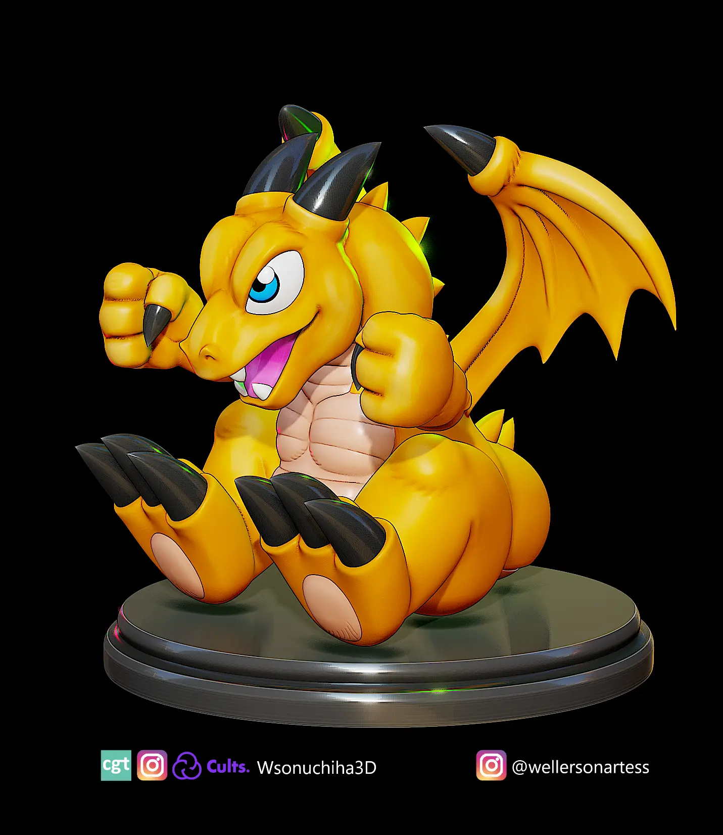 figurine bébé dragon - yugioh