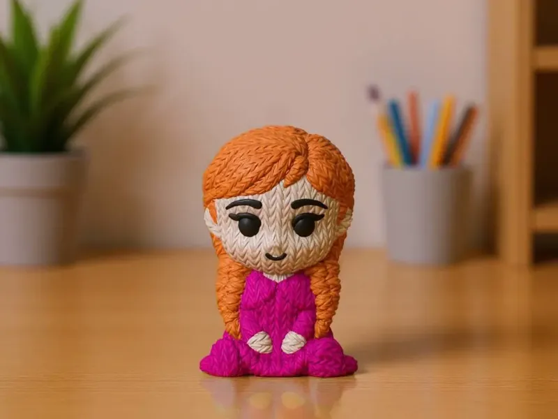 Anna from Frozen - Knitted - Crochet