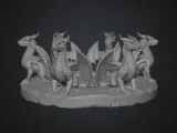 dragon vase holder -0