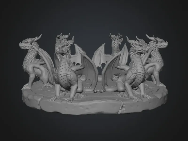 dragon vase holder 