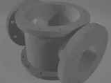 4 Way Pipe with flanges-0