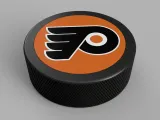 Hockey Puck with Flyers Logo-0