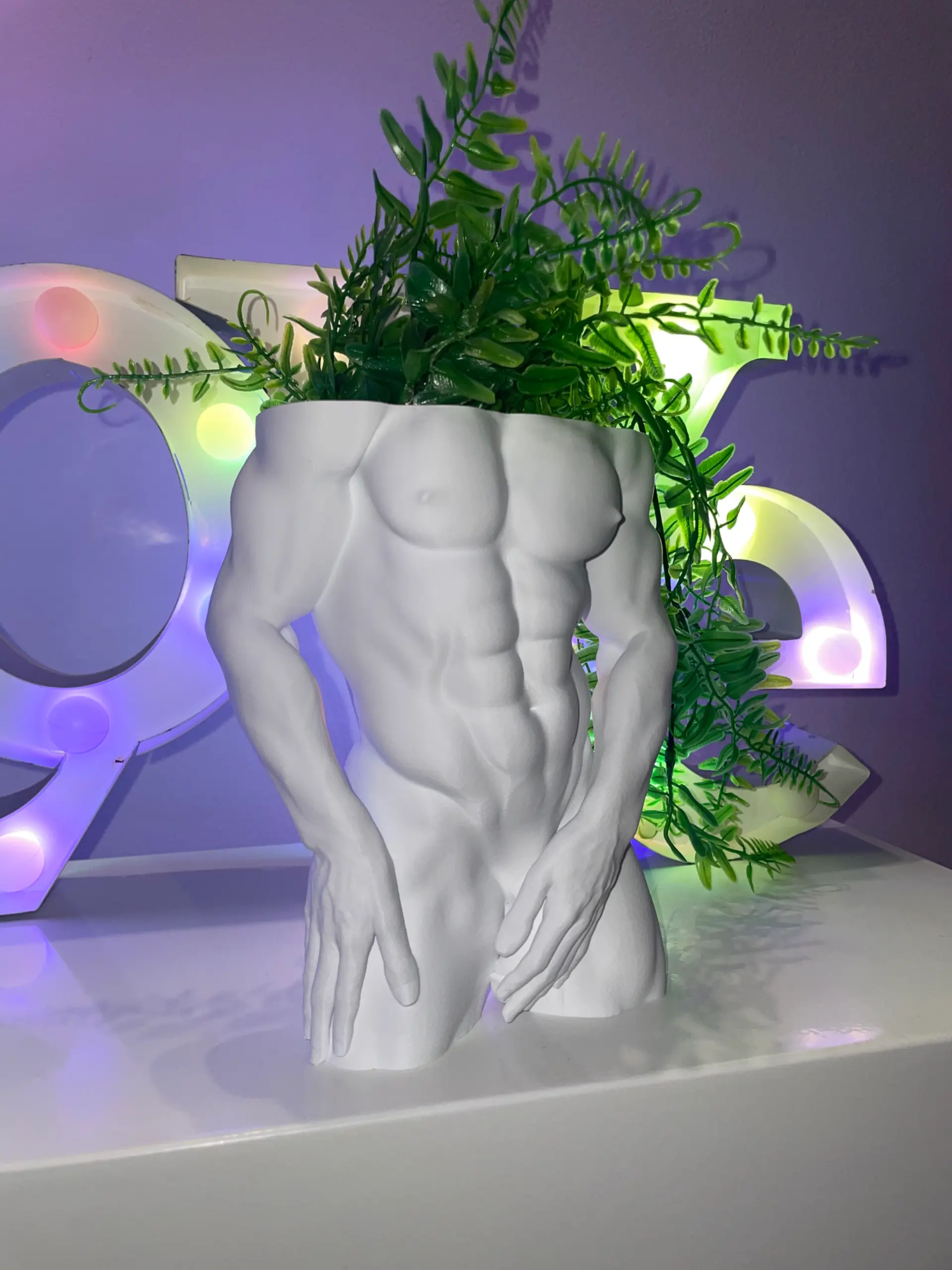 MALE TORSO PLANTER-No supports-No rafts