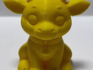 Cute calf figurine