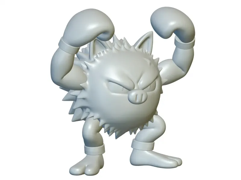 Pokemon Primeape #57 - Klaar voor 3D afdrukken!