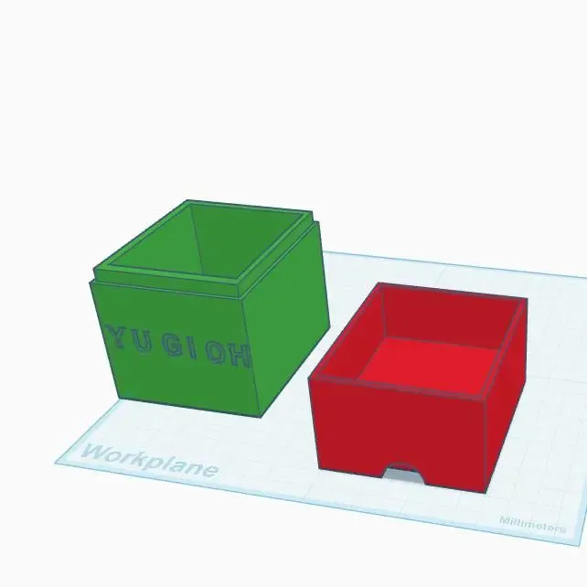 yu gi oh card box (prototype)