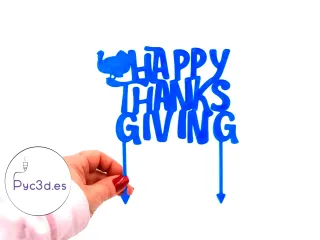 HAPPY THANKSGIVING CAKETOPPER