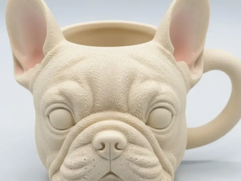 Caneca baby Bulldog francês / coleção Cartoon 