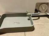 Laundry Washing Machine Drain Pan Tray with handy Hose Clip-1