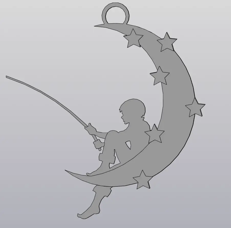 Archivos de impresora 3D | Archivo 3MF | The boy on the moon | Creality  Cloud, image size:903x894