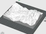 Detailed Mountain River Valley Terrain Tile – 3D Printable-8