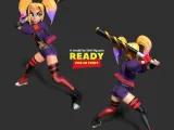 Harley Quinn baseball player-3