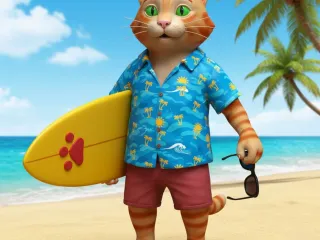 Cat summer