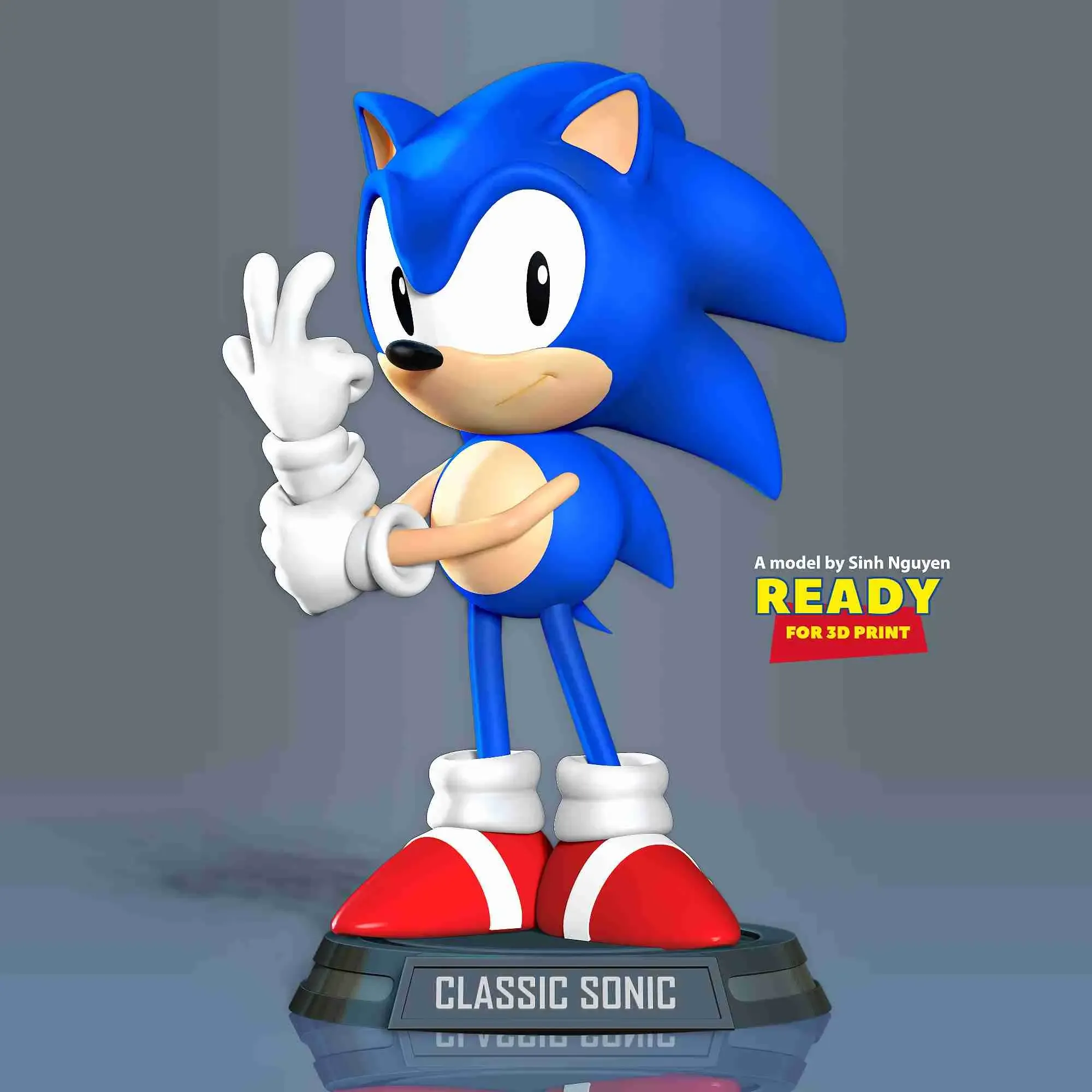 Classic Sonic the hedgehog