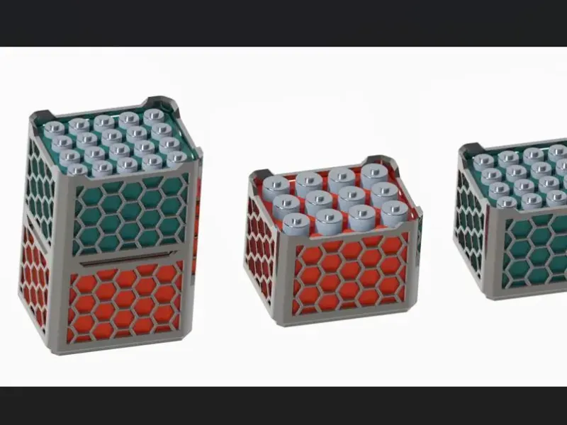 AA & AAA Battery Storage Boxes – Dual 3D Printable Case Set