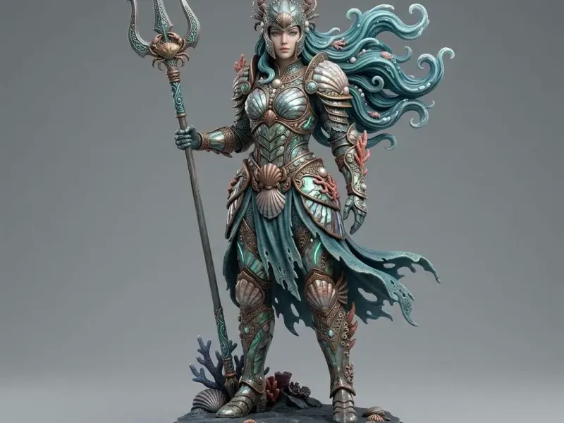 Zodiac Inspired 3D Collectibles Cancer Female Character
