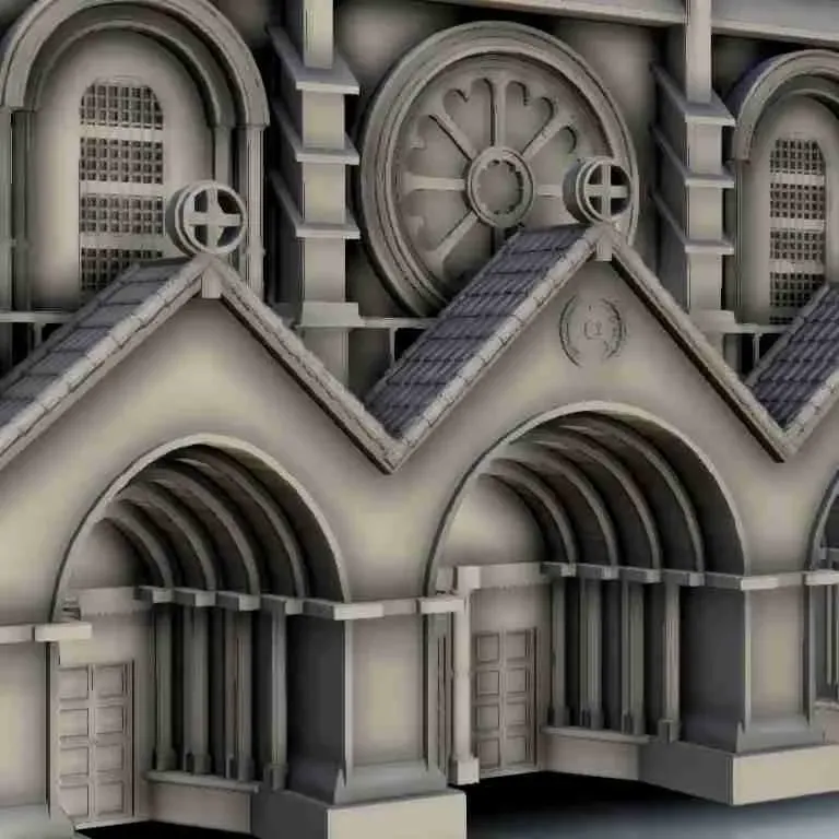 Gothic cathedrale 11 - scenery medieval miniatures warhammer