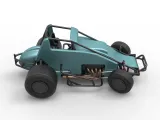 Sprint car while turning Scale 1 to 25-7