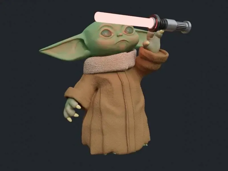 Grogu aka Baby Yoda Star Wars Fan Art