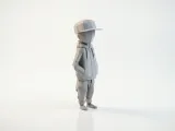 Low Poly Faceless Cool Kid Figurine 3D Printable-3