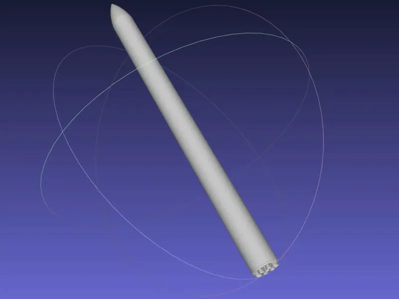 Rocket Labs Electron Rough Printable Model