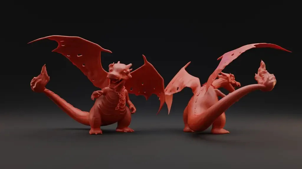 Кошмарный Чаризард, покемон для 3D-печати