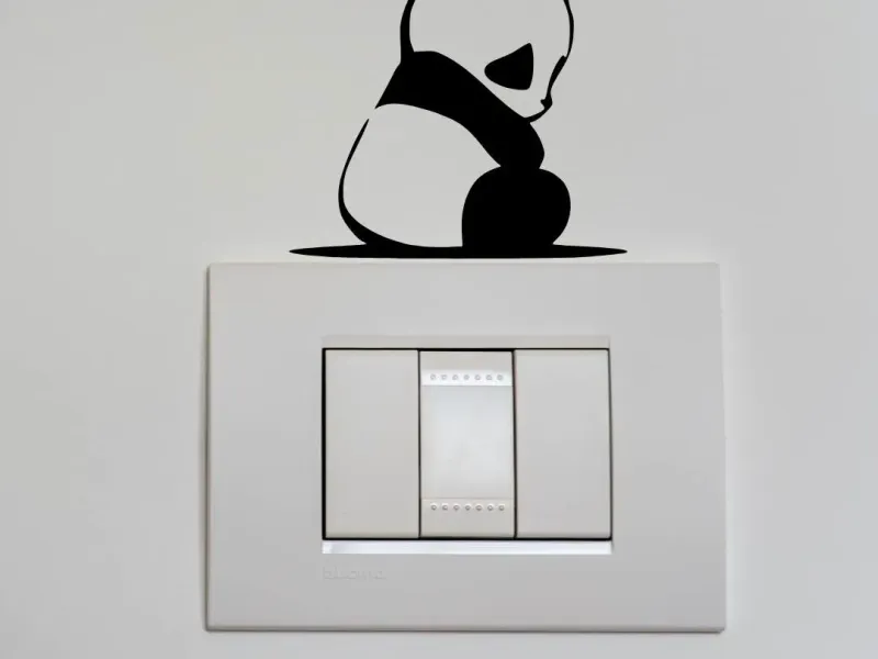 Electric Switch Board Art - Sad Panda