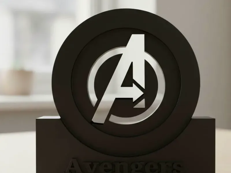 Avengers Logo / Iconic "A" Desk Plaque