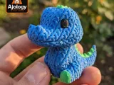 Knitted Cute Crocodile – STL & 3MF Files for 3D Printing-1