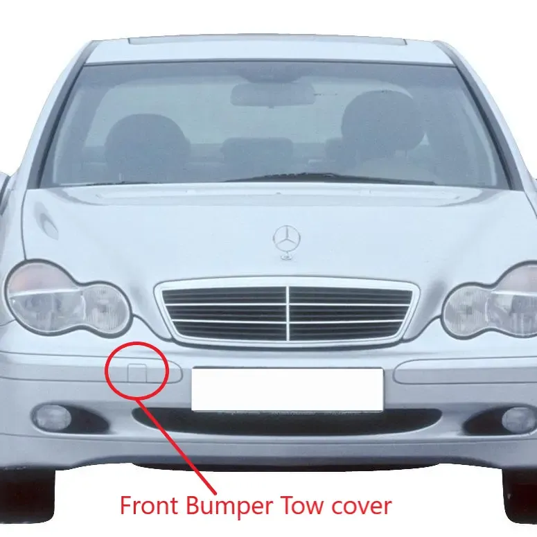 Mercedes W203 C-Class (2001-2007) Front Bumper Tow Hook Cove
