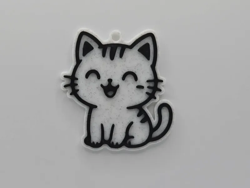 Cute Happy Cat Keychain