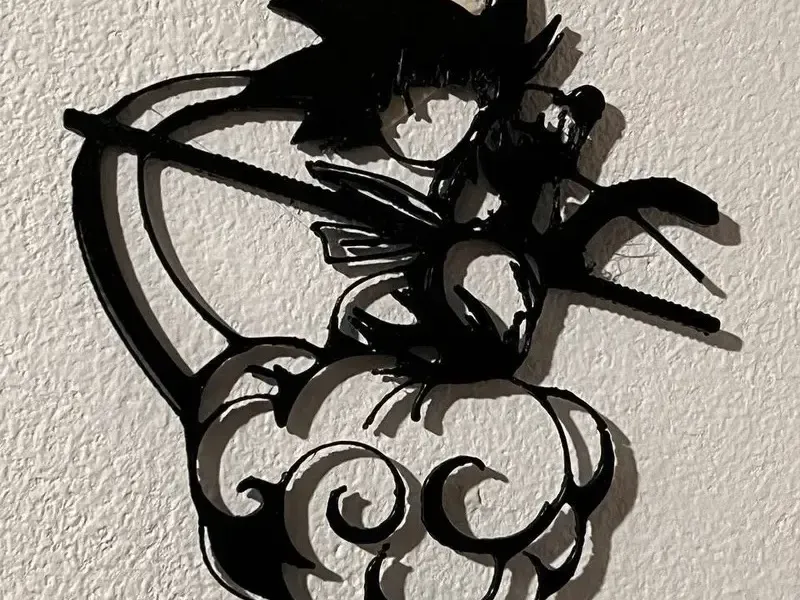 Wall Art Goku flying