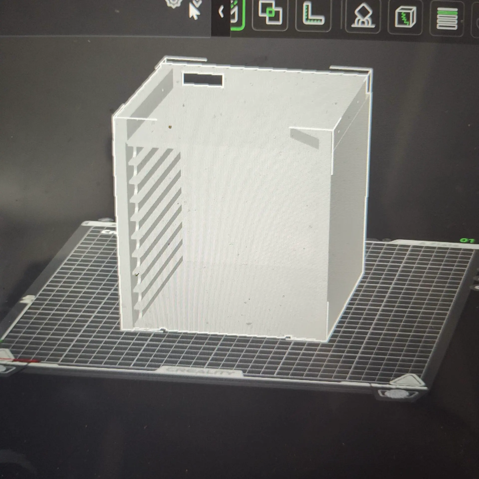 CD case with dvd/cd drive optical drive enclosure on top