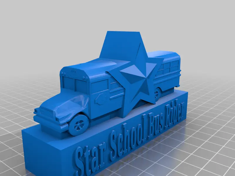 Star School Bus Rider Trophy v2