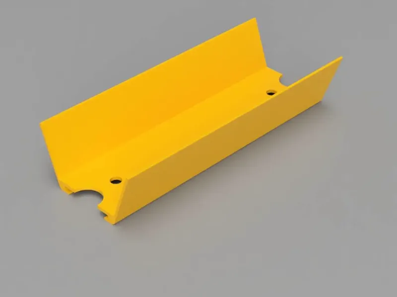 Car track 125mm long, high side walls, Hot Wheels compatible