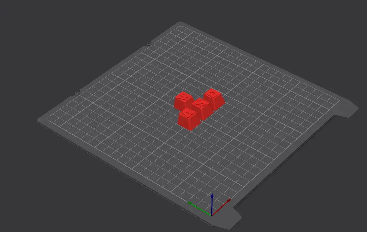 3D Printer Files | 3MF File | Embossed WASD Mechanical Keycaps ...