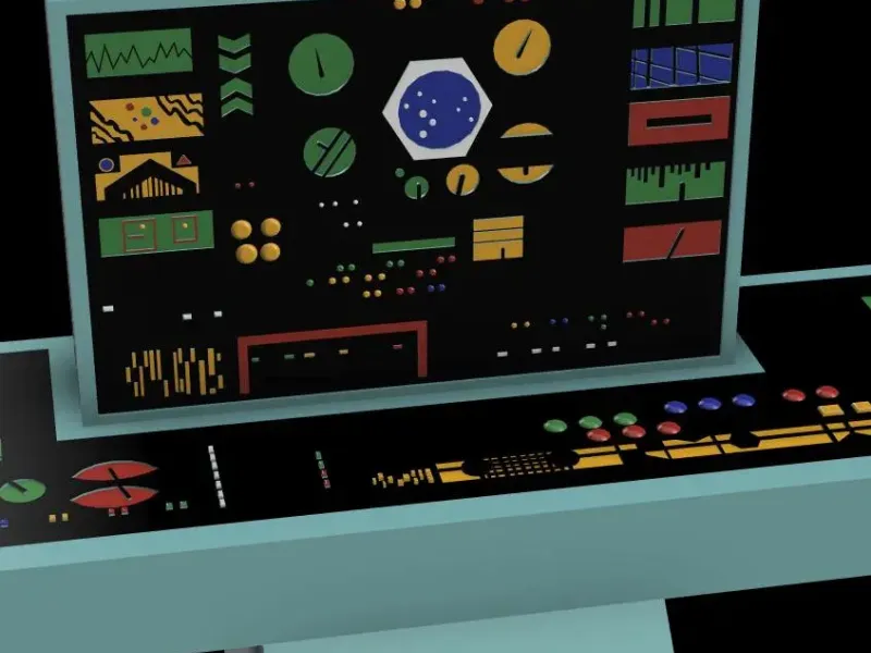 Star Trek MEGO Bridge Console Fanart