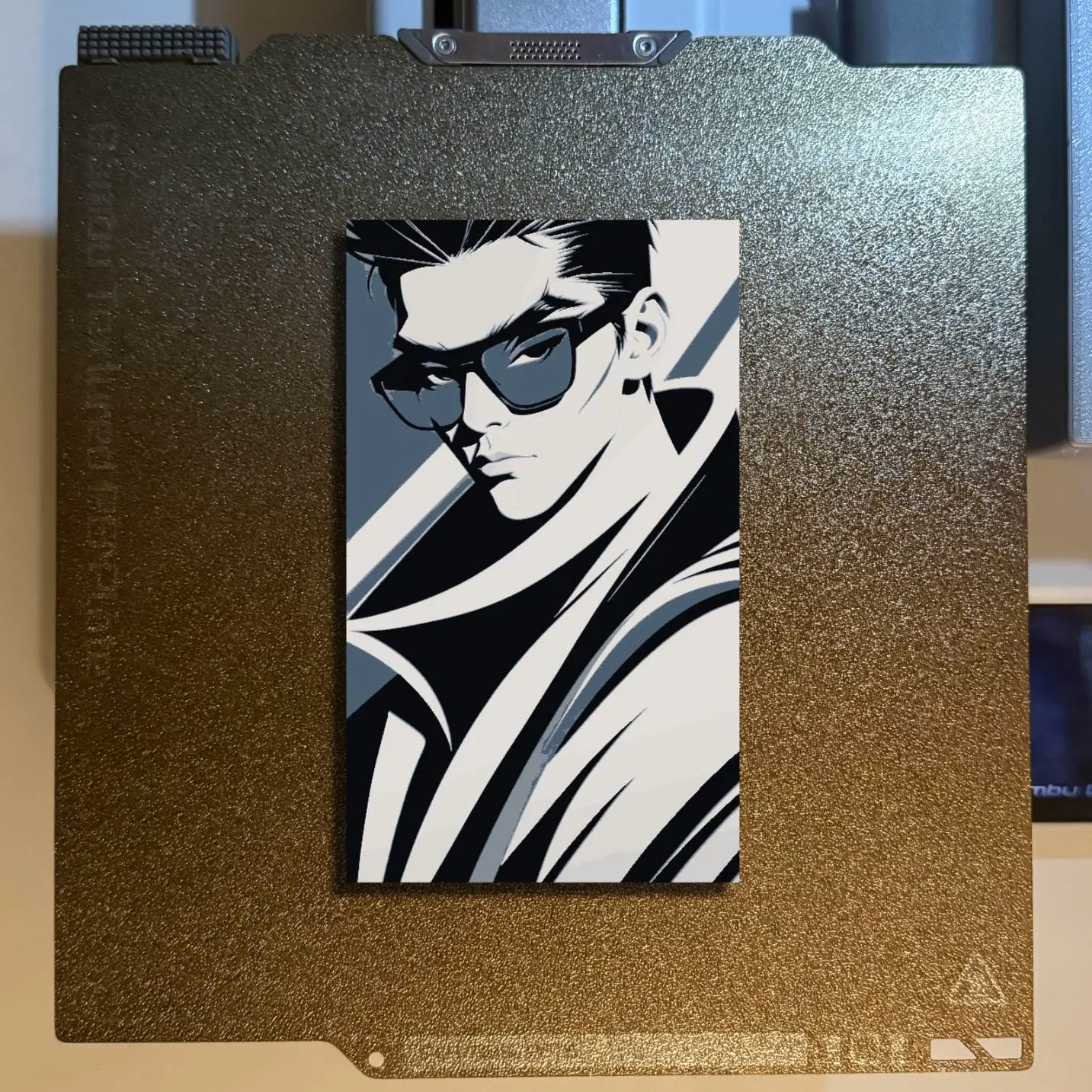 Man with Glasses Hueforge